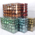 Hot Sale Fashionable Shatterproof Plastic Christmas Tree Ornament Ball Set for Stylish Holiday Decorations