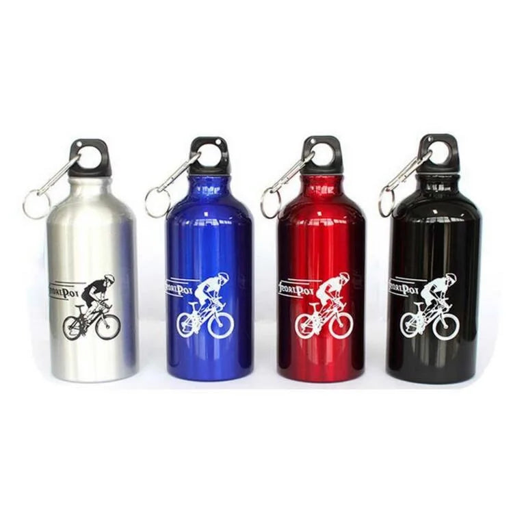 500ML Bicycle Sport Water Bottle Aluminium Water Bottle Bicycle Water Bottle with Hook