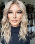 Top Quality Transparent Lace Front Wig Highlights Blonde Body Wave Unprocessed Raw Hair Glueless HD Lace Front Wig