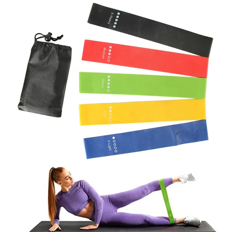 Resistance Bands for Working Out Exercise Bands with 5 Resistance Levels Fit for Home Fitness Natural Latex Resistance Band