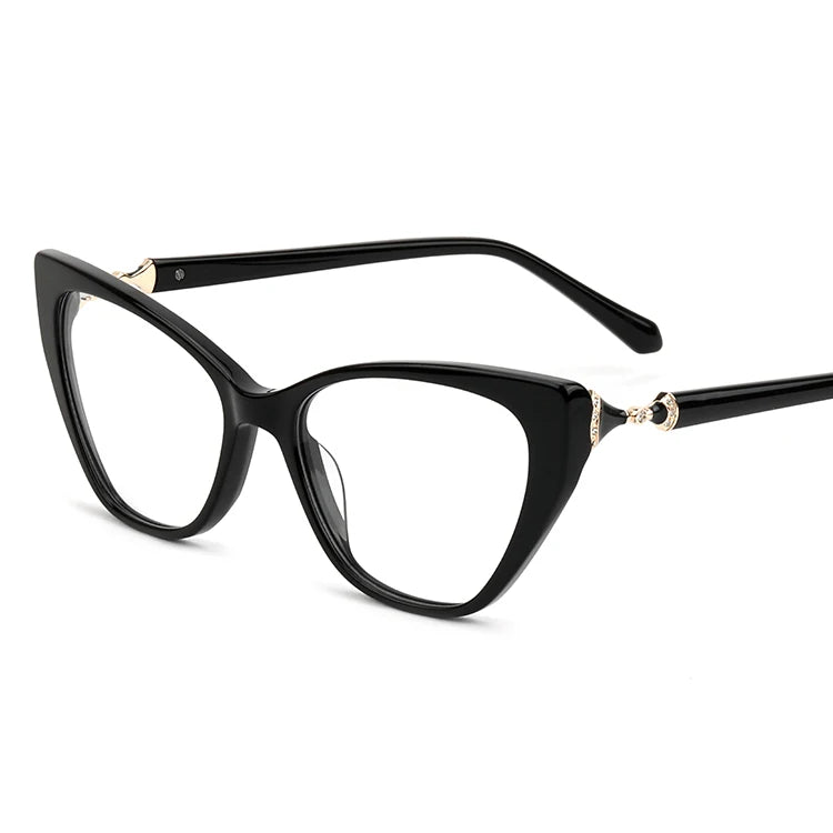 Designer Acetate Handmade Women Eyewear Fashion Optical Metal Glasses Vintage Customized Female Computer Eyeglasses Wholesaler