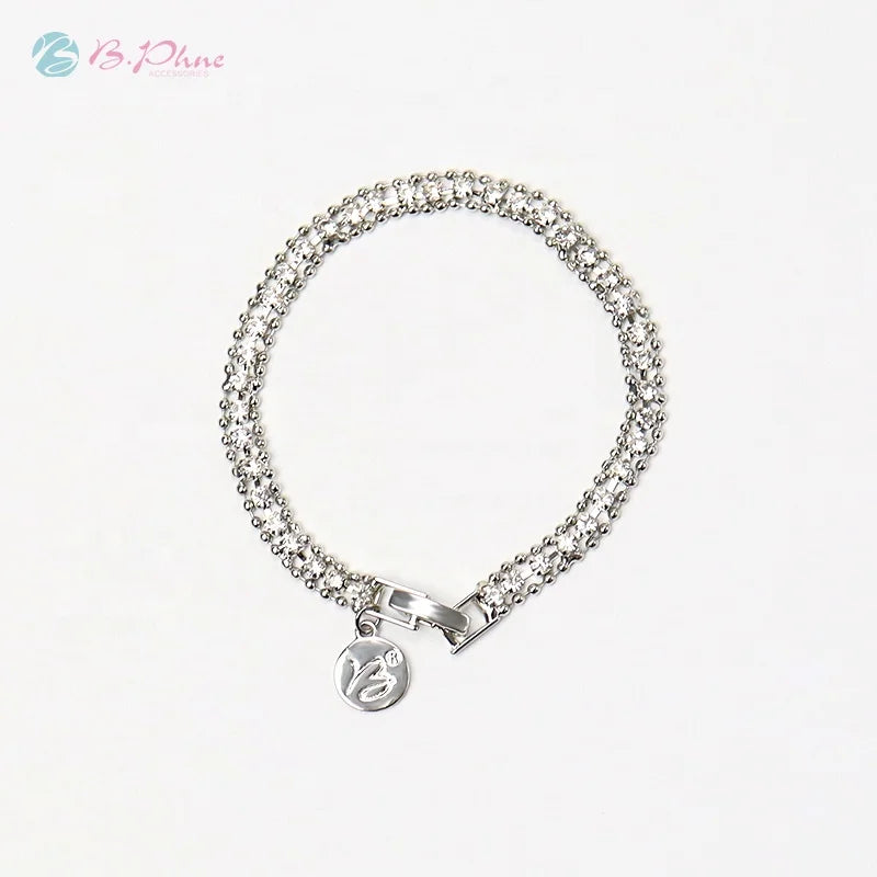 Fashion Jewelry Bracelets Women Rhinestone Bracelets Shinny Crystal Bracelet Charms for Ladies