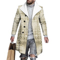 High Quality Men's Mid-Length Coat for Business Casual Winter Warm Long Length