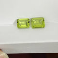 HQ GEMS Original China a Quality Octagon Cut 7X9mm 2 Carat Natural Loose Peridot Stone for Ring Making