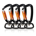 Heavy Duty 4KN Swivel Carabiner Clip for Dog Leash Anti-Twist Aluminum Alloy Auto Locking Snap Hook for Pet Leash