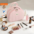 Fashionable Travel Toiletry Bag with Large Capacity and Portable Design Featuring an Upgraded Appearance for Makeup Bag.