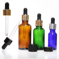 In Stock 50ml Glass Black Screw Thread Lid 10ml Amber Essential Oil Bottle