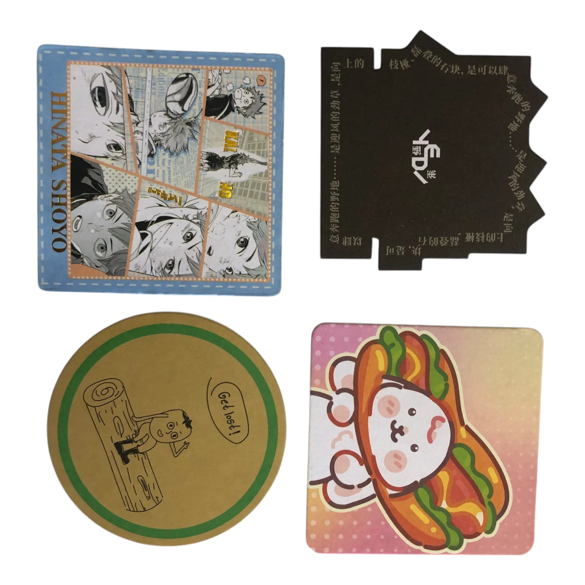 Custom Round Absorbent Paper Coasters for Restaurant Bar Hotel Coffee Beer Drinks Cup Mat Tissue