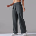 High Waisted Yoga Exercise Pants Straight Tube Breathability Sweat Absorption Yoga Leggings for Women