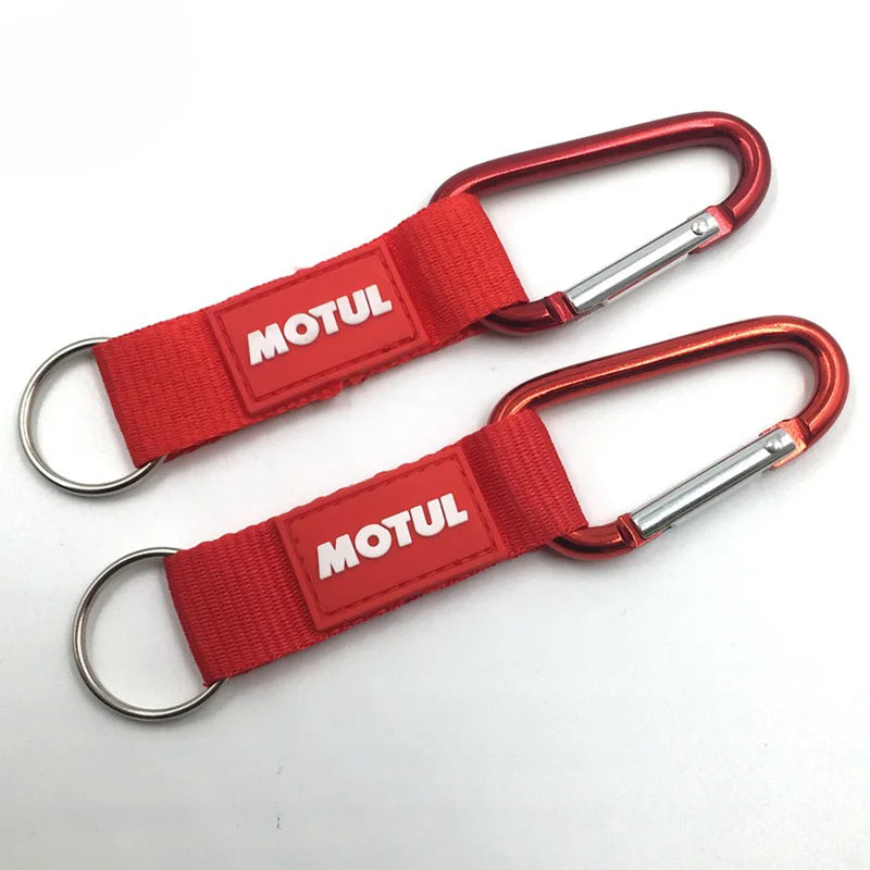 Wholesale Custom Eco-Friendly Polyester Short Lanyards Multifunctional Wrist Strap Climbing Carabiner Clip Keychain Accessories