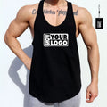 Custom Your Design Printing Fast Delivery Bodybuilding Fitness Gym Sport Tank Top for Men