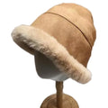FASHION Reversible Solid Color Women Winter Faux Suede Fur Reversable Bucket Hat