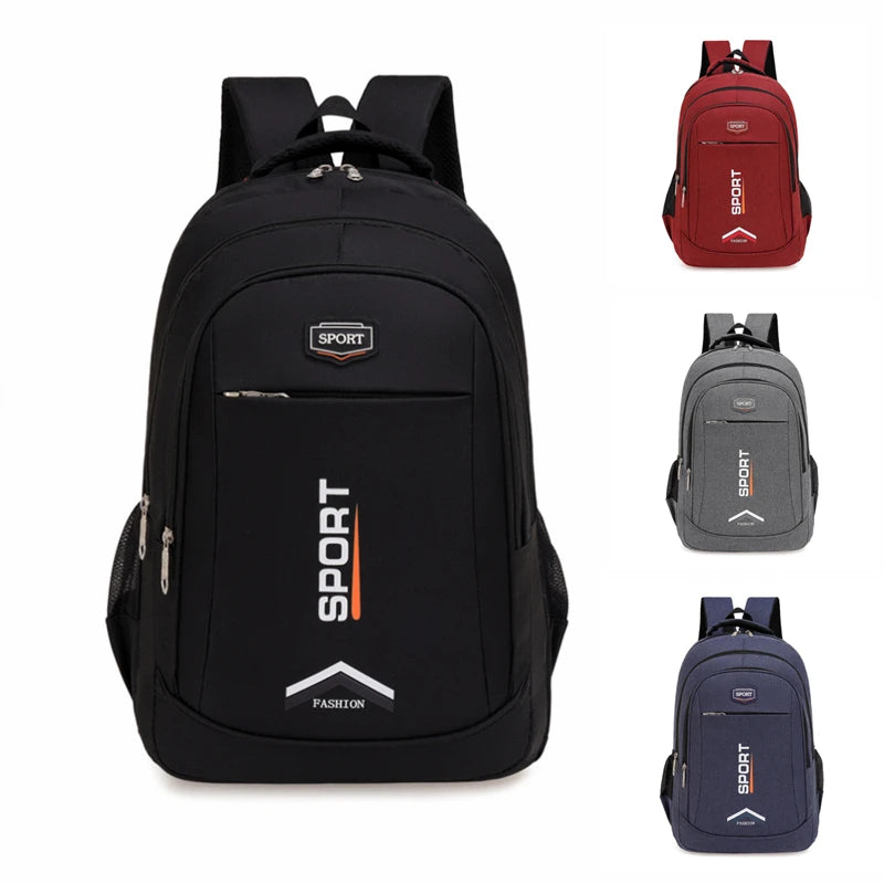 2024 New 17 Inch Cheap 3 USB Sports Laptop Bag Fashion Rubber Printed Custom logo Laptop Backpack for Man