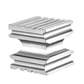 60*60*60mm Square Six Sided Pit Iron Forming Mould Semicircle Bracelet Mold Steel Slot Anvil for Jewelry Making Hand Tool