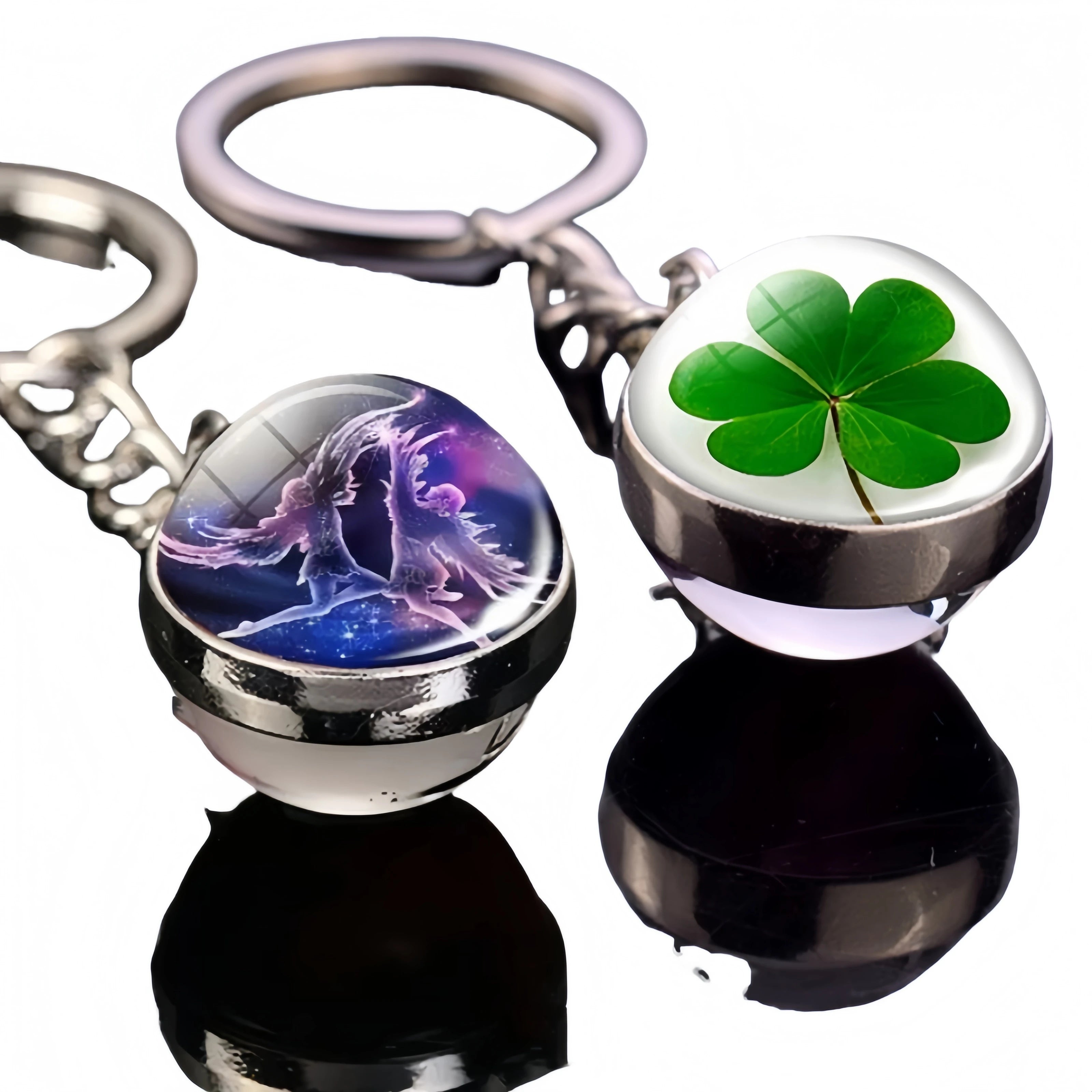 Custom Anime Characters Cute Pets  Zodiac Crystal Ball Keychains  Glow-in-the-Dark Holiday  Memorial Gifts
