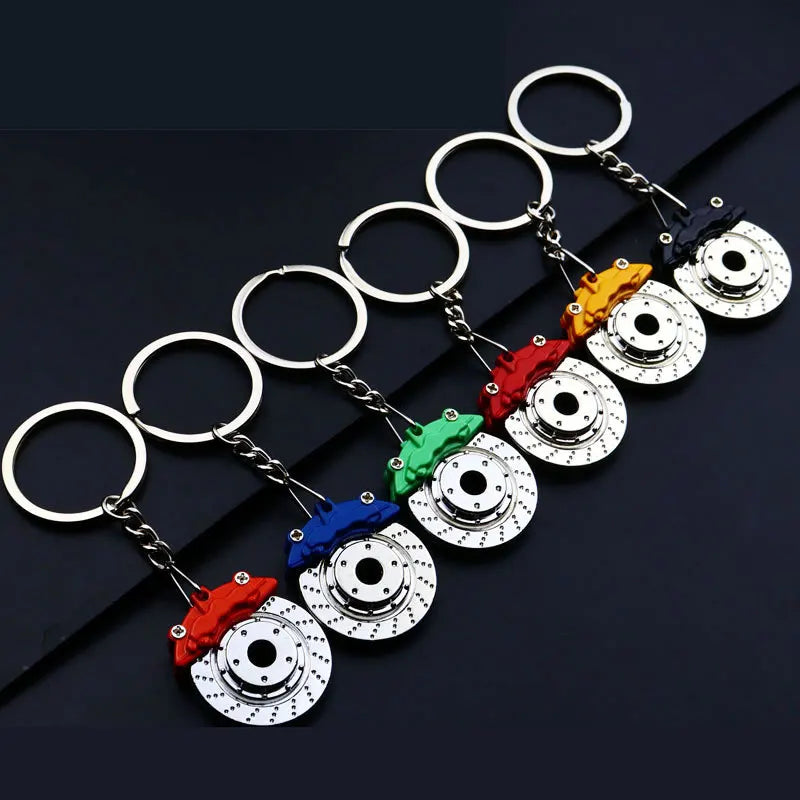 Wholesale Car Part Keychains 3D Brake Disc Keychain