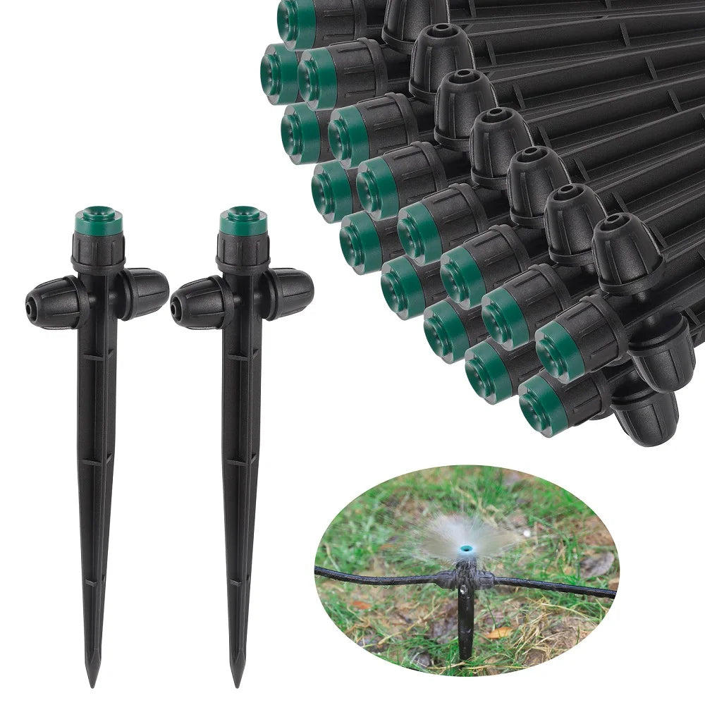 All Round Bubbler Irrigation Sprinkler Adjustable Spiked Nozzle Water Dripper Sprinkler for Micro & Drip Irrigation