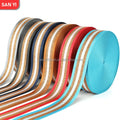 2 Inch Nylon Jacquard Webbbing  Striped Gold Thread Webbbing Bag Shoulder Strap Renewable Nylon Webbbing Crossbody Guitar Strap