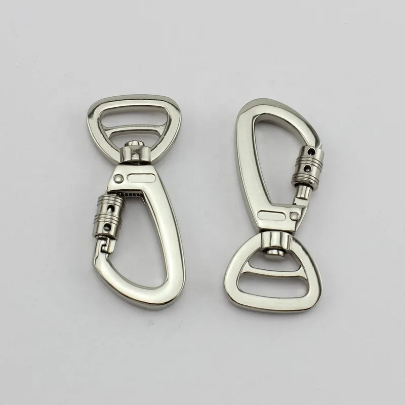 Nolvo World 16mm 21mm  Tight Strong Dog Metal Buckle Lock Clasp Safe Lobster Claws Hooks Custom Thick Dog Swivel Snap Hook