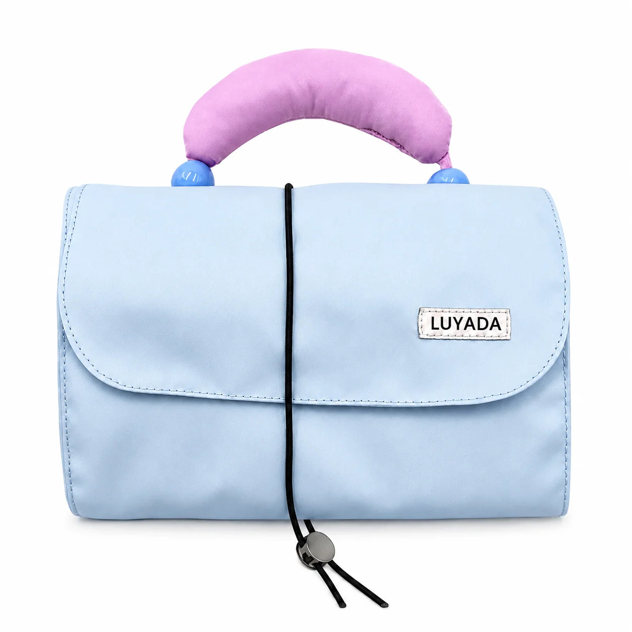 Custom Fashion Waterproof Shockproof Lightweight Durable Large Capacity Portable Candy Color Polyester Puffy Travel Adjustable