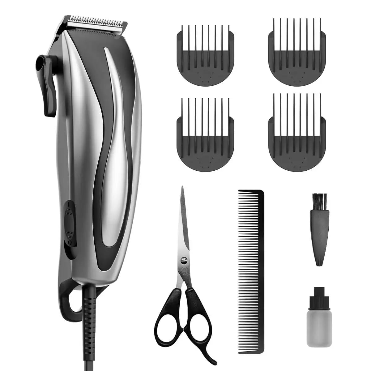 High Power AC Hair Trimmer with Self-sharpening Blades Electric Barber Clipper for Household Men Grooming