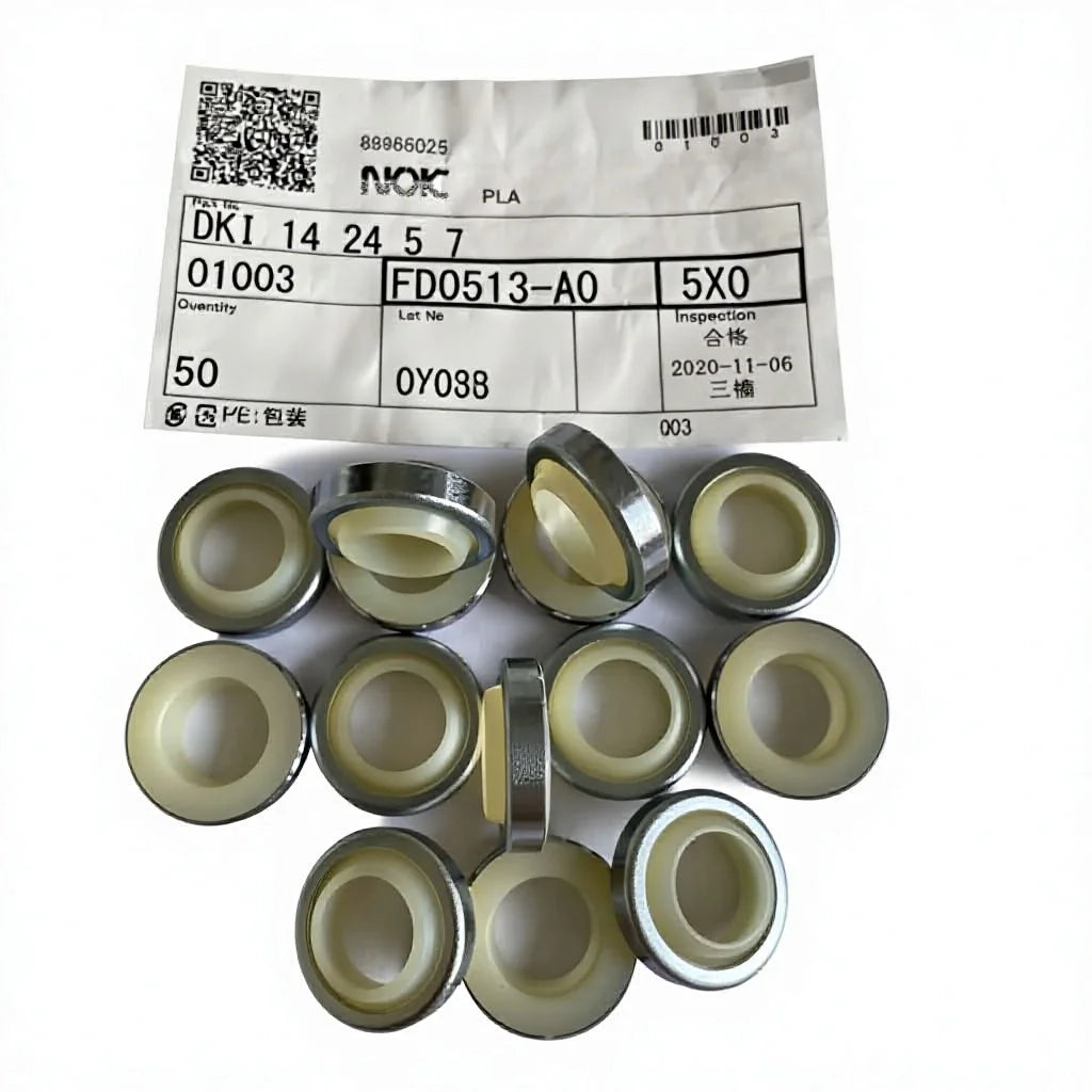 N0K Yellow PU Hydraulic DKI Type High Temperature Resistant Oil Seal  Piston Rod Seal Hydraulic Oil Seal DKI Dust Wiper Seal
