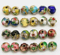 10PCS Handmade Cloisonne Beads Loose Beads Jewelry Making Round Mixed Color