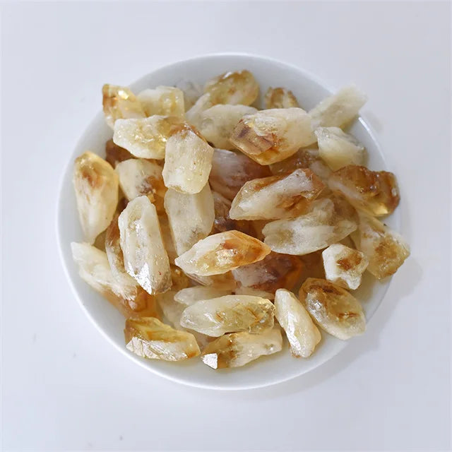 Wholesale Natural Healing Gemstone Rough Raw Crystal Stones Citrine Teeth Rough Stone for Home Decoration