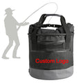 Custom Logo OEM Outdoor Camping Hiking Collapsible Bag for Washing Boating Fish Breathable Folding Fishing Bucket