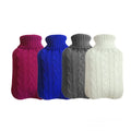 Dropship 2L Premium Hot Water Bag Knitted Sweater Cover 2000ml Capacity Bed Warmer for Feet Water Heating Pad Cover for Comfort