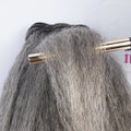 2023 Grey Human Hair Weaving 100% Virgin Rely Vietnamese White Grey Natural Pure Virgin Hair Hair Extensions Mixed Color