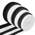 Black White 1cm 1.5cm 2cm 2.5cm 3cm 4cm 5cm Wide Knitted Elastic Band for Waist Band Wrap  Web Band