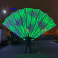 Future WL-0294 Smart LED Pixel Peacock Fan Tail Costume Backpack for Ballroom Entertainment Performance Wear