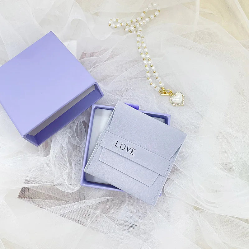 Lovely Jewelry Pouch Microfiber Jewelry Packaging Bag With Custom Logo