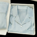 Custom Fashion Ladies Embroidery Button Down Pjs Loungewear Sets 2pcs Female Soild Silk Like Satin Sleepwear Pajamas Set Women