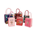 Recyclable Kraft Paper Bag With Own Logo Custom Shopping Paper Bag for Food With Handle Take Away Bag
