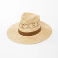2025 Summer New Arrival Hand Made Hollow Out Wide Brim Fedora Hat Luxury Panama Hat Fashion Sisal Straw Hat