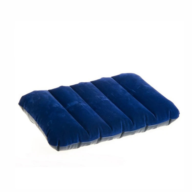 Factory Wholesale Inflatable Portable Travel Pillow Inflatable Camping Pillow Beach Waterproof square Flocked Hug Pillow