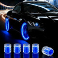 Car Valve Stem Caps Universal Plastic Fluorescent Tire Valve Cap