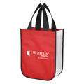LOLA Reusable Recyclable Non-Woven Medium Handled Shoulder Strap Shopper Tote Bag Promotional Fashion Shopping Letter Pattern