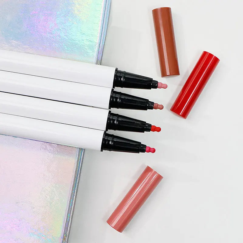 4-Color Liquid Lip Pen Non-Stick Cup Waterproof Lipliners Makeup Product