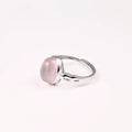 HOYON 100% 925 Sterling Silver Natural Gem Powder Crystal 6 Carat Women's Ring Fashion Minimalist Style Wedding Jewelry Gift