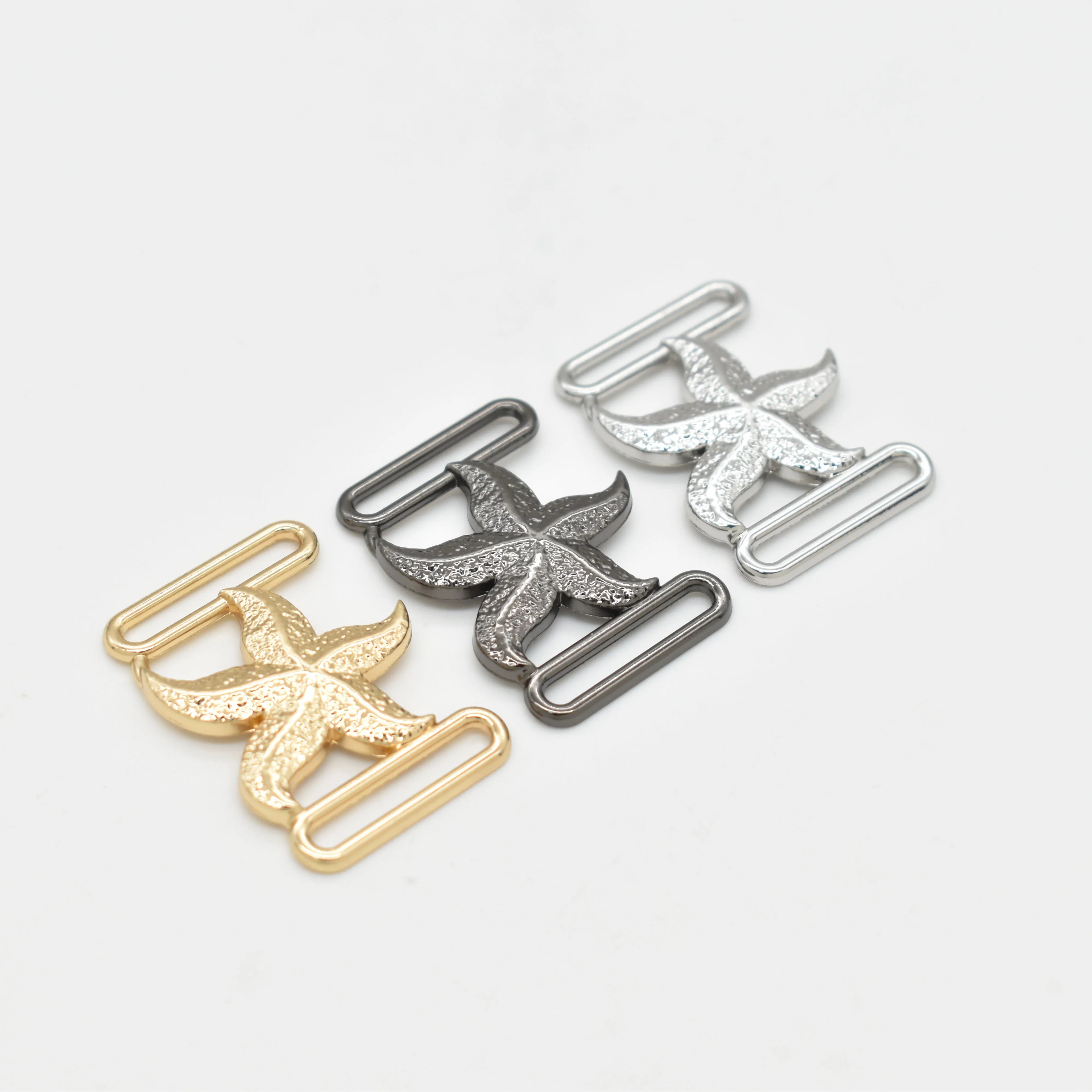 Star Fish Rust Free Swimwear Strap Accessories Swimsuit Buckles Saltwater Resistant Beachwear  Underwear Accessorize