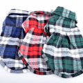 Wholesale Cheap Low Price Dog Shirt Clothes Checkered
