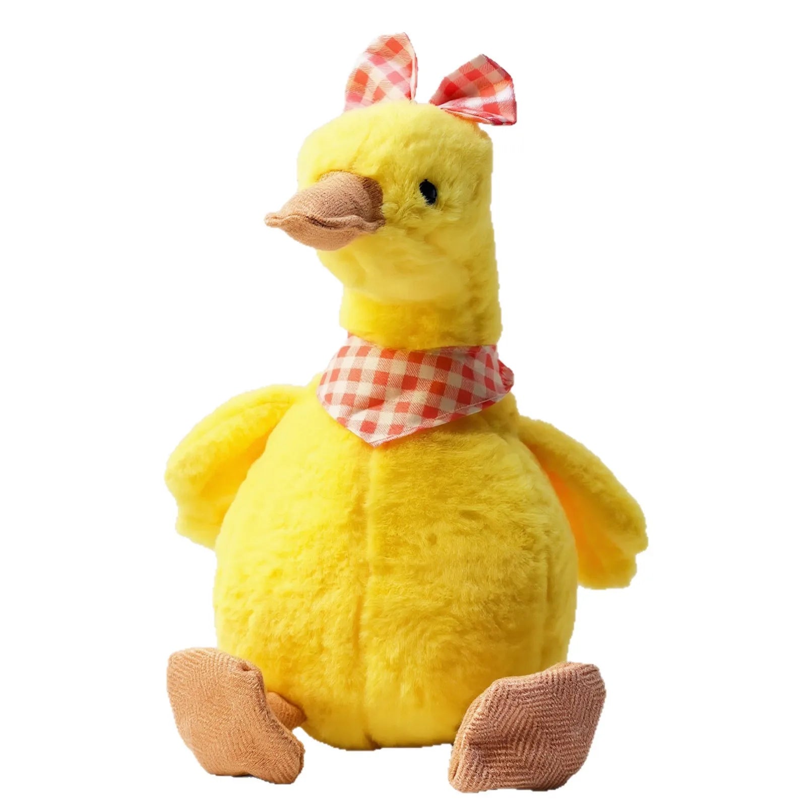 New Design Soft Plush Dog Toy Cute Bowtie Duck Design Squeaky Dog Toy Interactive Dog Chew Toy or Teeth Grinding & Training