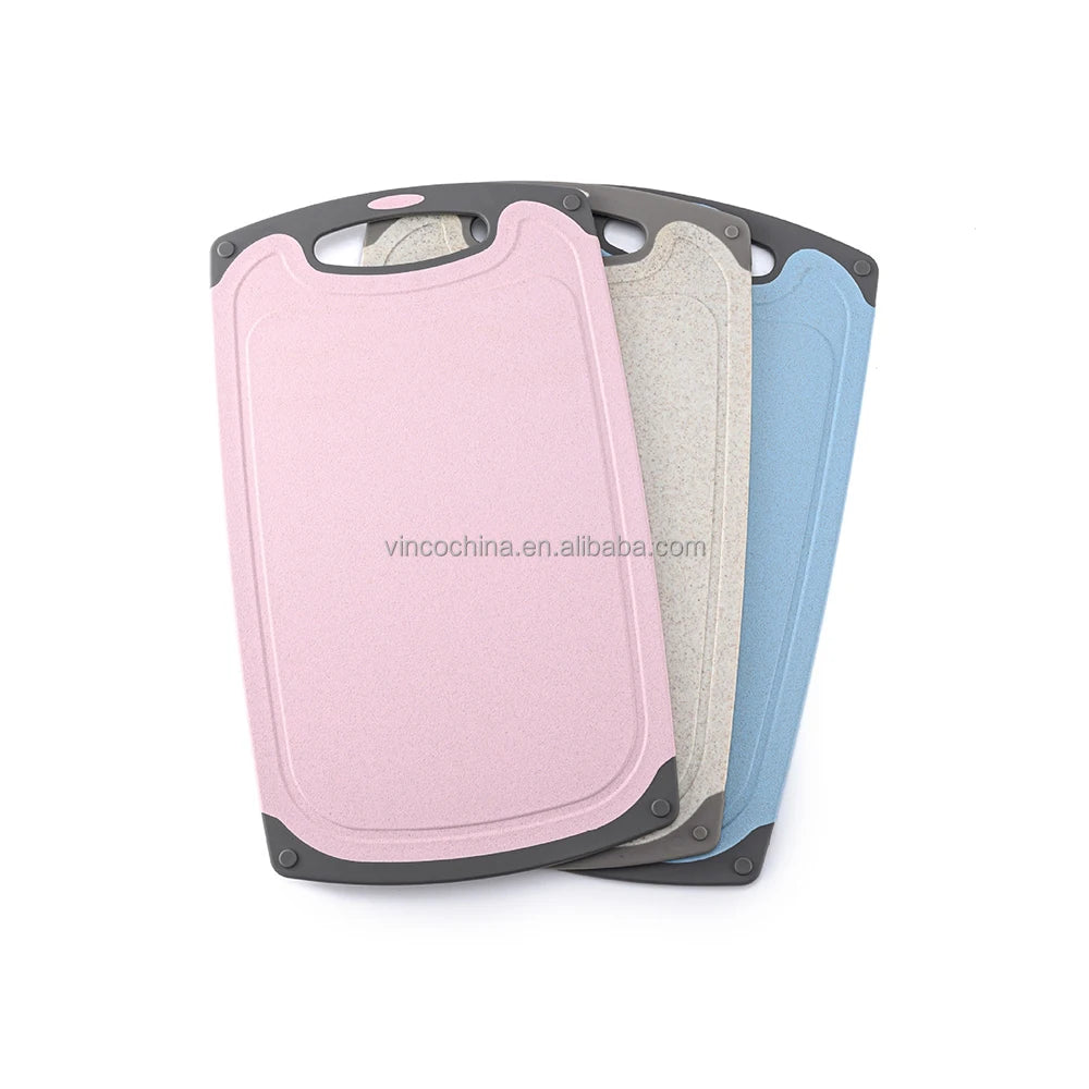 No BPA Professional Chopping Boards Sets Dishwasher Safe Cutting Boards With Juice Grooves & Carrying Handle