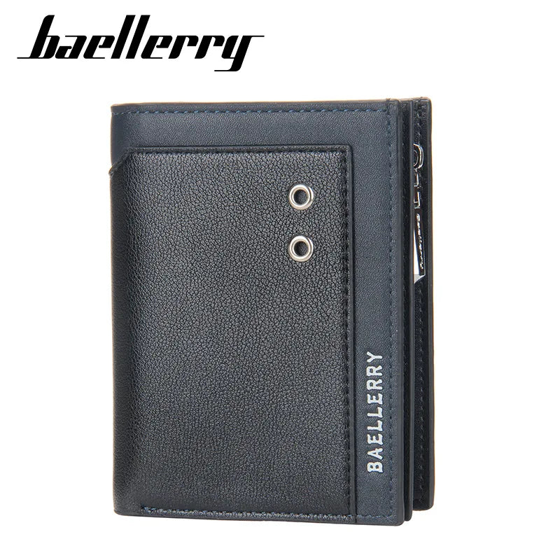 2026 Latest Fashion Designer Zipper Purses for Men Brand New Vintage Bag Wallet European Style Letter Design Card Holder
