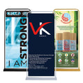 3KG 60*160cm 80*180cm Out Door Stand Iron Base Display Banner Aluminum Roll up Banner