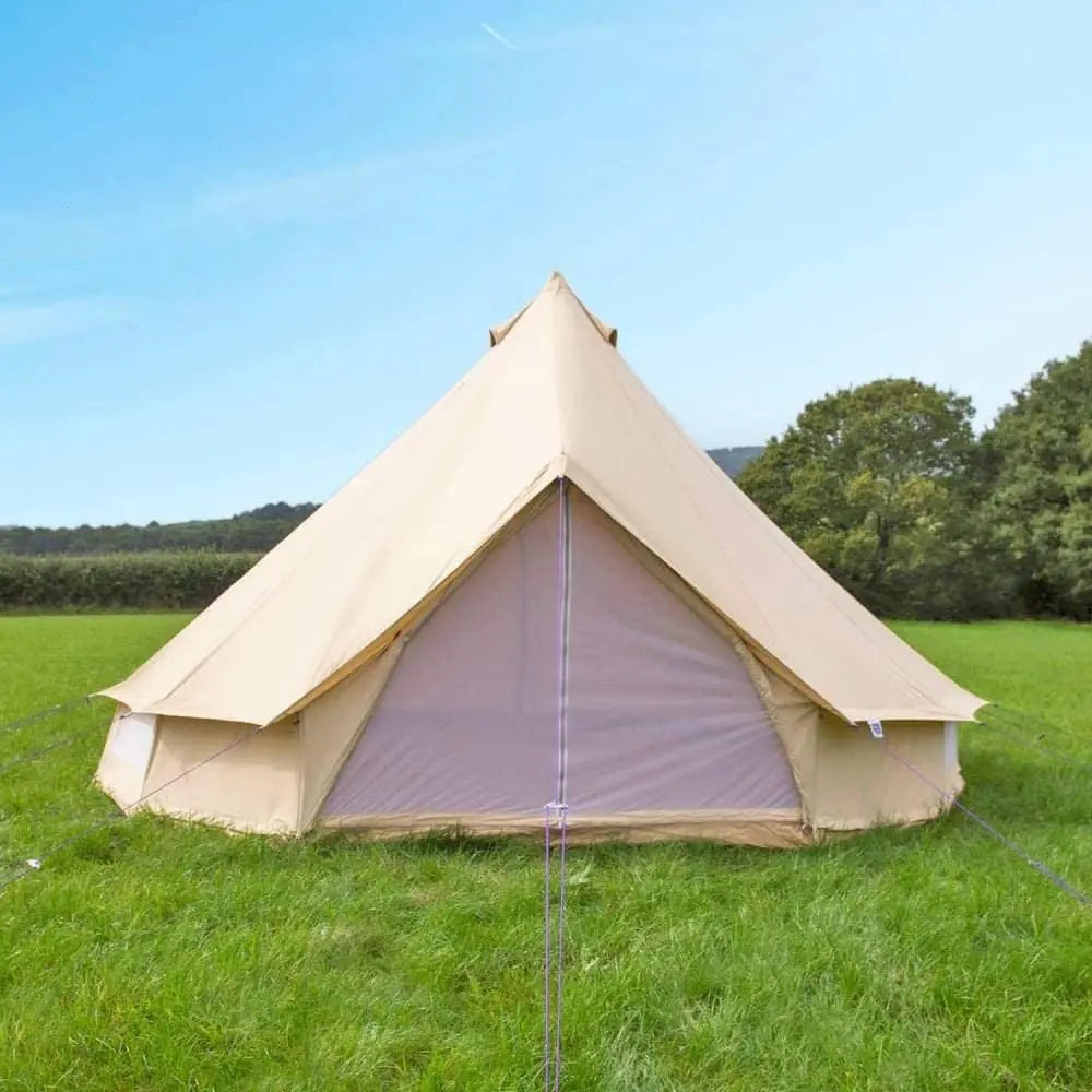 Woqi Waterproof  3M 4M 5M 6M Outdoor Glamping Luxury Cotton Yurt Tent 10 Season Canvas Bell Tent