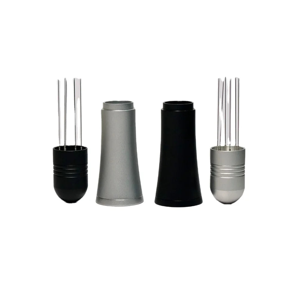 Top Selling Barista Tools Set 304 Stainless Steel Hand Needles and Aluminum Espresso Coffee Tamper Quality Distributor Tampers